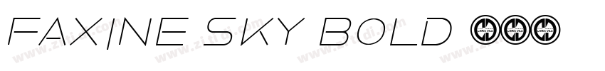 Faxine Sky Bold字体转换